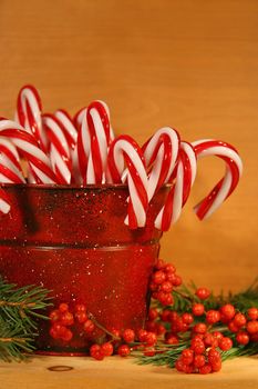 Candycanes in tin 