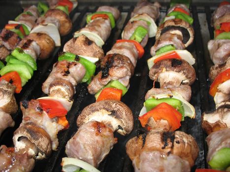 Shish Kebabs on the Grill