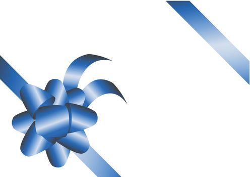 Blue shiny ribbons. Can be easily overlayed on another image (Vector)