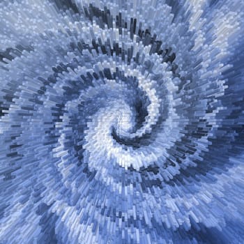 It is an abstract background a blue whirlwind. Blue curls. Blue color.