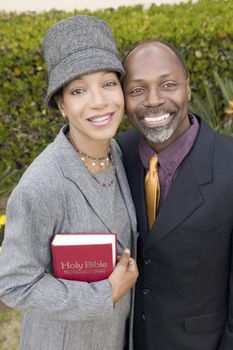 Religious Couple with Bible