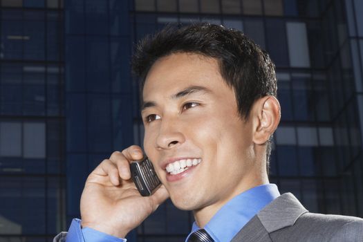 Businessman Using Cell Phone