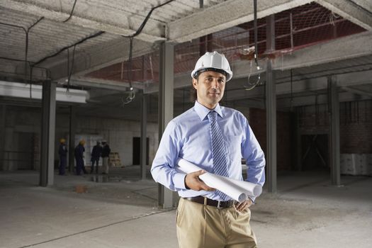 Businessman at Construction Site