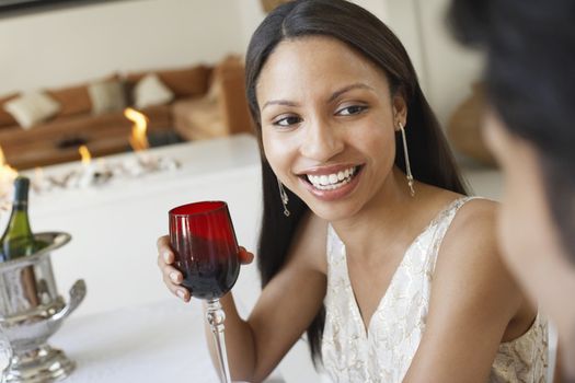 Woman Drinking Wine