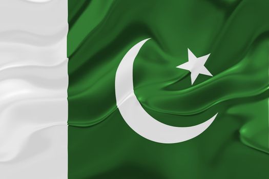 Flag of Pakistan wavy