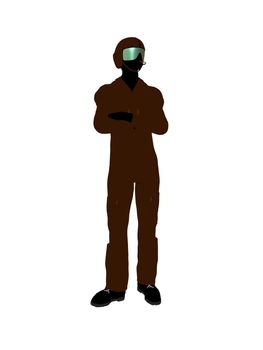 Male Pilot Illustration Silhouette