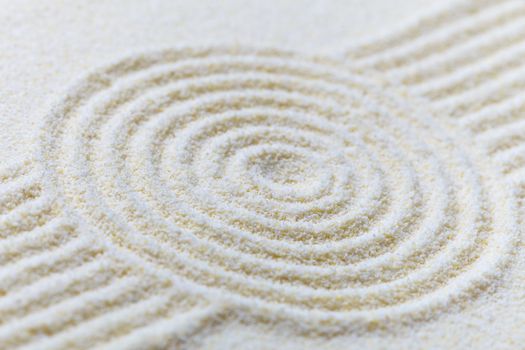 Abstract composition of fine white sand