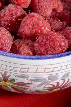 Raspberries bowl