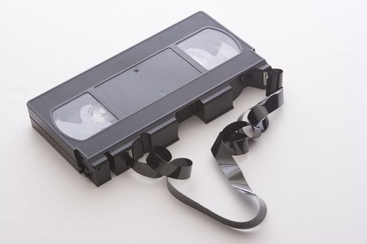 Broken video cassette