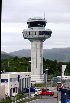 Control tower at Tromsø airport Langnes
