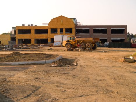 construction site for a new school