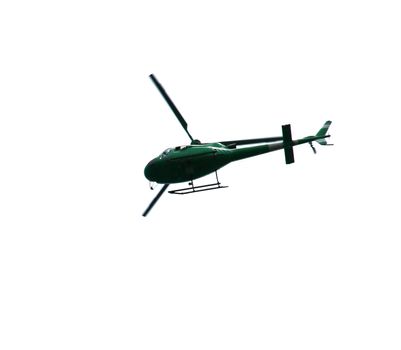 Helicopter isolated on white 