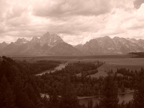 The Grand Tetons of Old