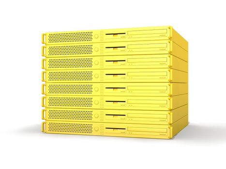 Golden 19inch Server Stack Golden 19inch Server Stack