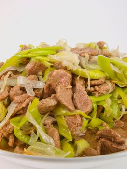Chinese Dish with Lam and Celery