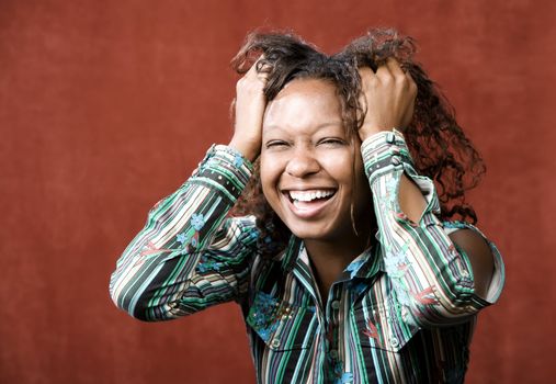 Laughing African-American Woman