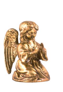 Praying golden angel.
