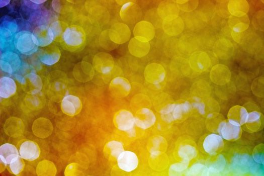 Abstract sparkling multi-colour blur background