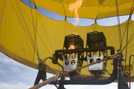 propane gas burners of hot air balloon