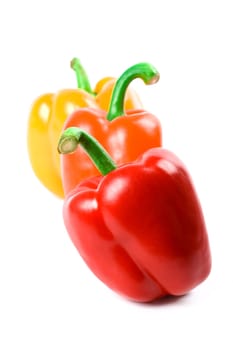 three bell peppers