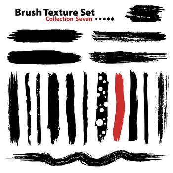 Collection of highly detailed vector illustration brushes - set 