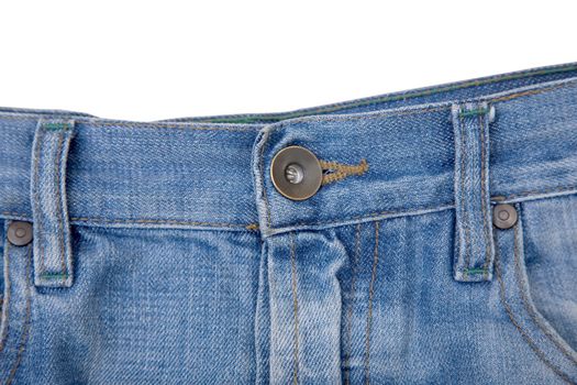 blue denim jeans with button