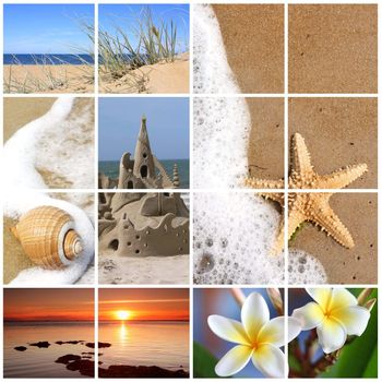 Summer Beach Collage