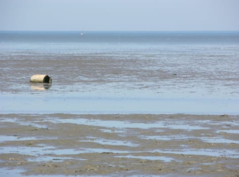 Mudflat at North Sea coast