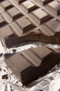 Close Up Of Dark Chocolate