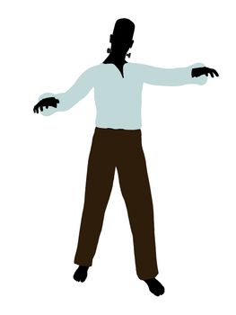 Frankenstein Illustration Silhouette