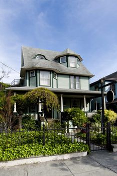 Beautiful green Victorian home