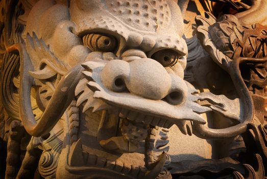 Temple Stong Carving - Dragon