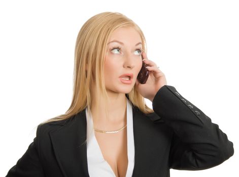 calling businesswoman