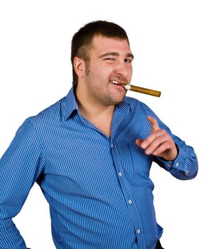 man with cigar 