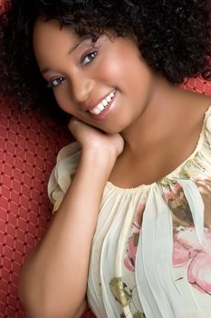 Beautiful smiling african american woman
