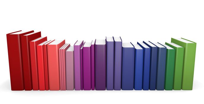 Color coordinated books