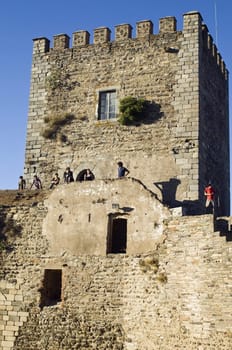 Donjon of the medieval castle of Monsaraz, Alentejo, Portugal