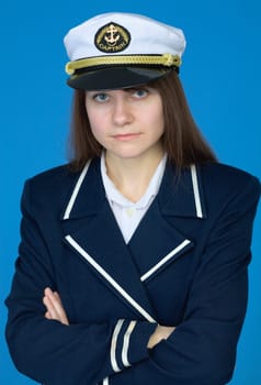 Portrait of the beautiful captain