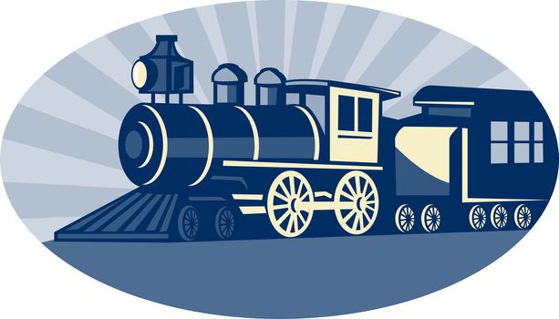 Steam train or locomotive
