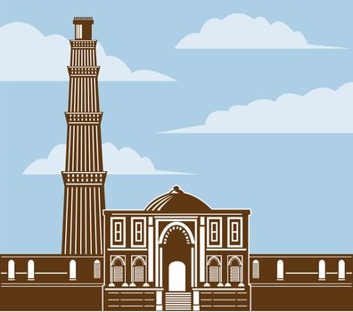 qutab minar delhi india tower