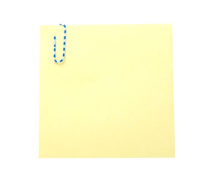 note with paper-clip