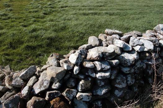 old irish stone wall