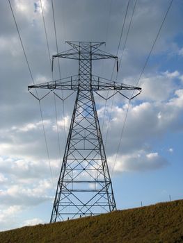 Power Lines Transmission Tower 