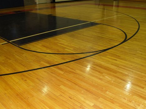 indoor basketball floor
