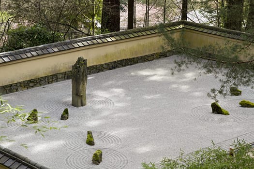 Portland Japanese Sand and Stone Garden