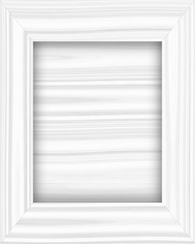 white wooden frame