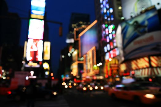 The Times Square - out of focus effect - perfect for stock image