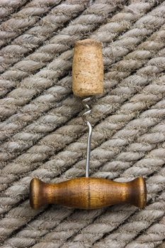 corkscrew with a cork