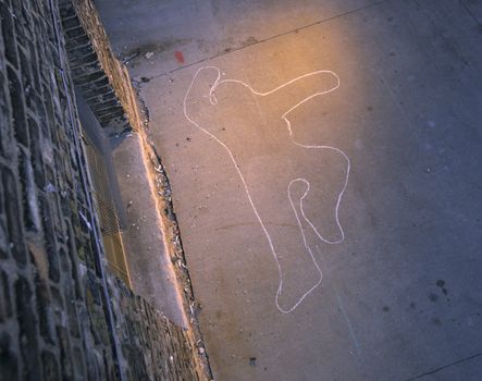 Victim's Chalk Outline