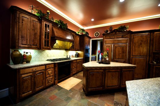 Luxuriously decorated kitchen